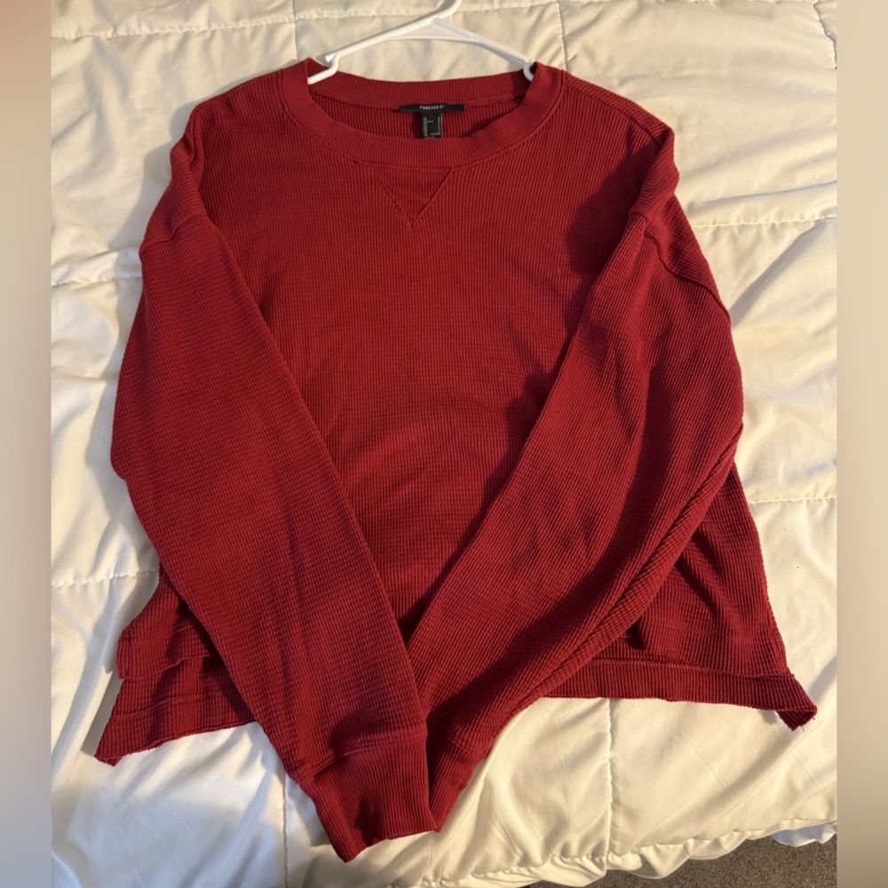 Forever 21 Womens Red Long Sleeve